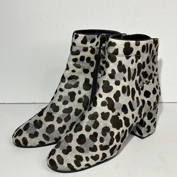 Cole Haan Arden Grand Bootie‎ Boots in Mercer Ocelot Black Grey Print Size 10 - Picture 2 of 6